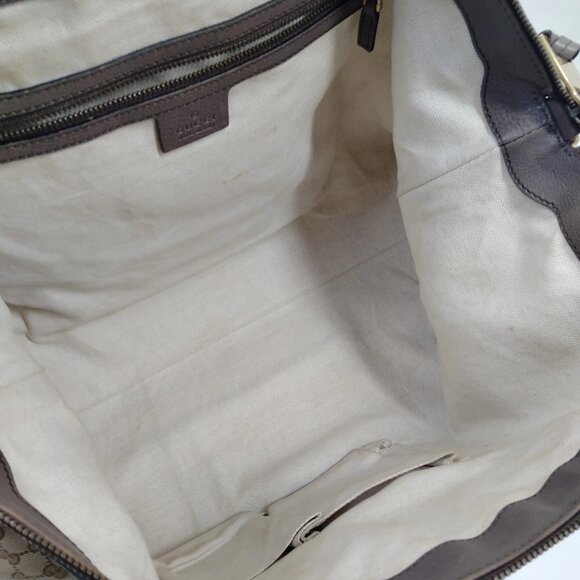 Authentic Gucci Tote Bag Sherry Line Brown Canvas mn472-013026 - Picture 11 of 16